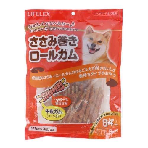LIFELEX 　ささみ巻きロールガム８４本　ＫＹＣ１２‐２８５１　×６個セット