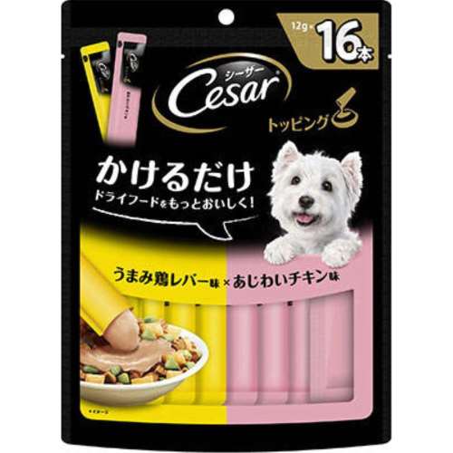 マースジャパンリミテッド　シーザートッピング　鶏レバー＋チキン１２ｇ×１６Ｐ