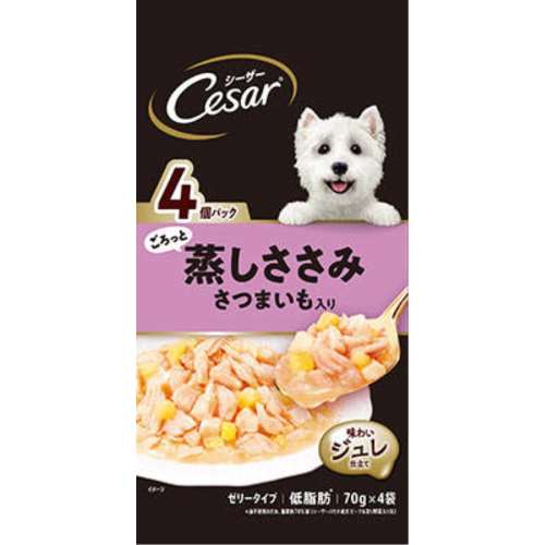 マースジャパンリミテッド　シーザーパウチ４Ｐ　ごろっと蒸しささみ芋入り