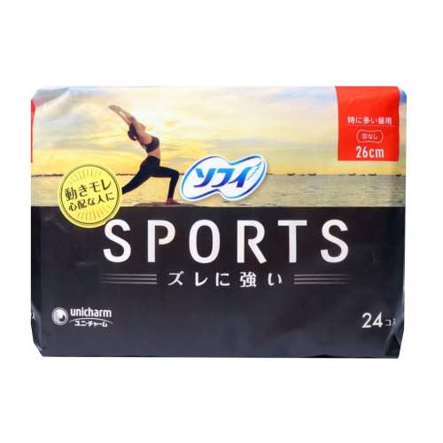 ※※ユニチャーム ソフィSPORTS 260羽なし 24枚