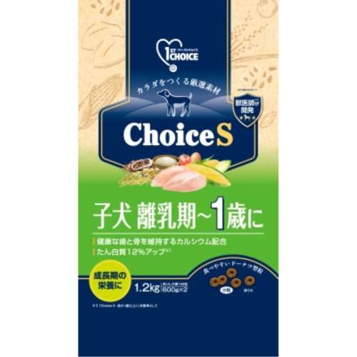アース・バイオケミカル　ファーストチョイス　ＣｈｏｉｃｅＳ子犬離乳期～１歳に１．２ｋｇ