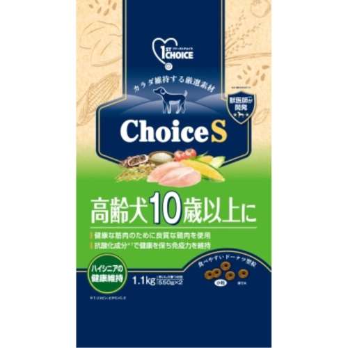 アース・バイオケミカル　ファーストチョイス　ＣｈｏｉｃｅＳ高齢犬１０歳以上に１．１ｋｇ
