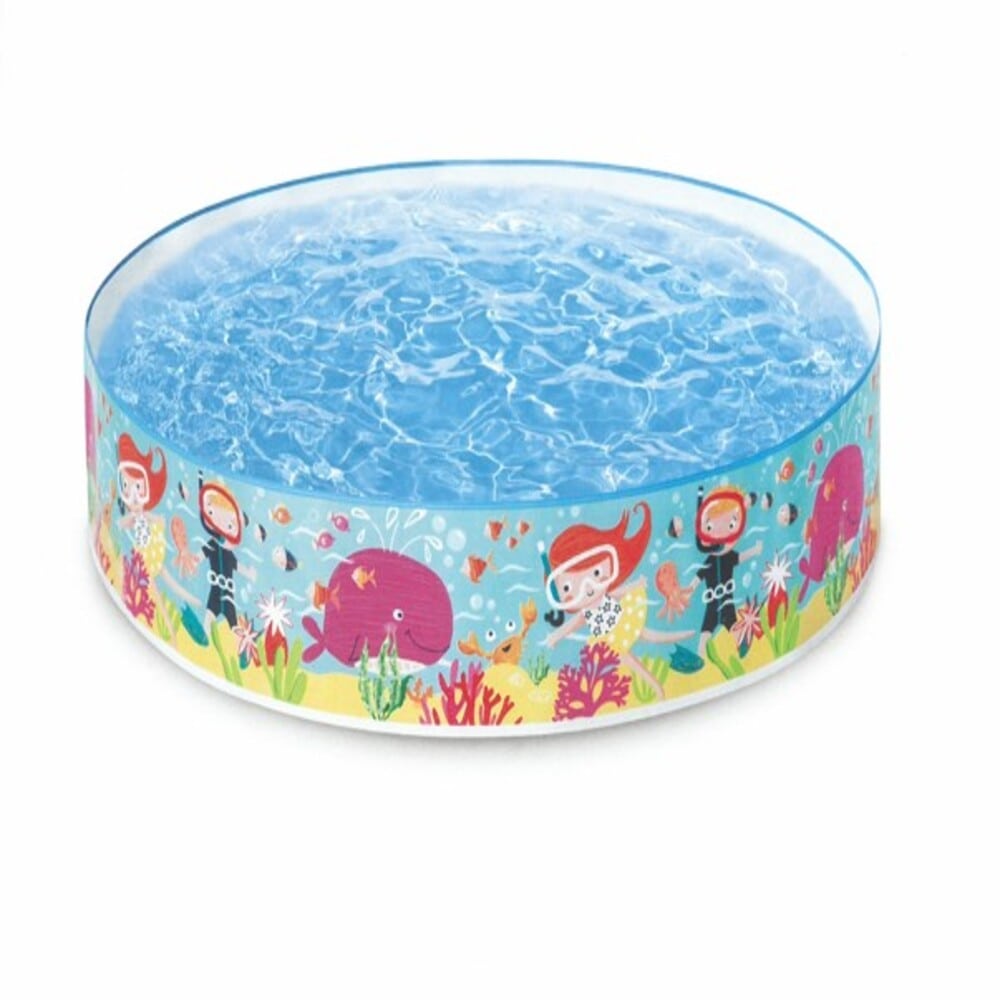 INTEX プール 水を入れるだけ簡単設営 ダッキングスナップセットプール 122×25cm 58477 【日本正規品】 ※対象年齢：3歳以上